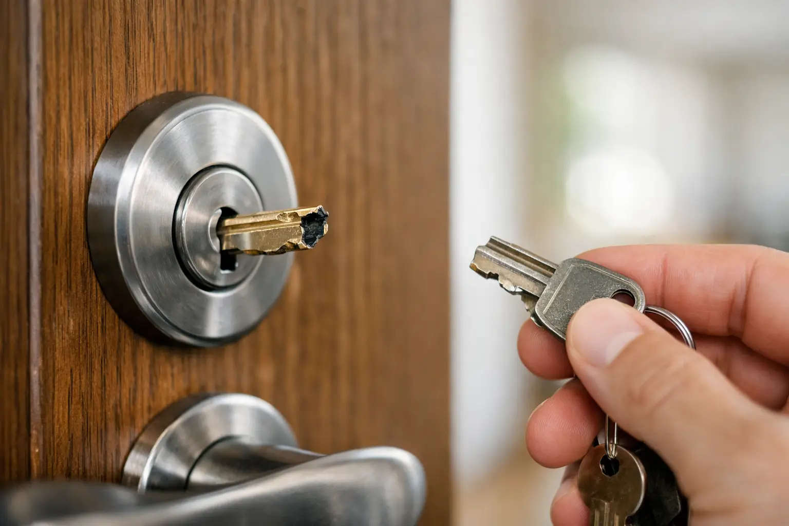 How to Remove a Broken Key From a Door Lock